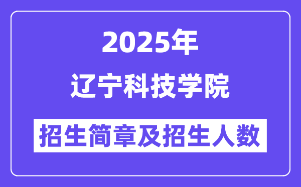 辽宁科技学院2025高考招生简章,各省招生计划人数汇总