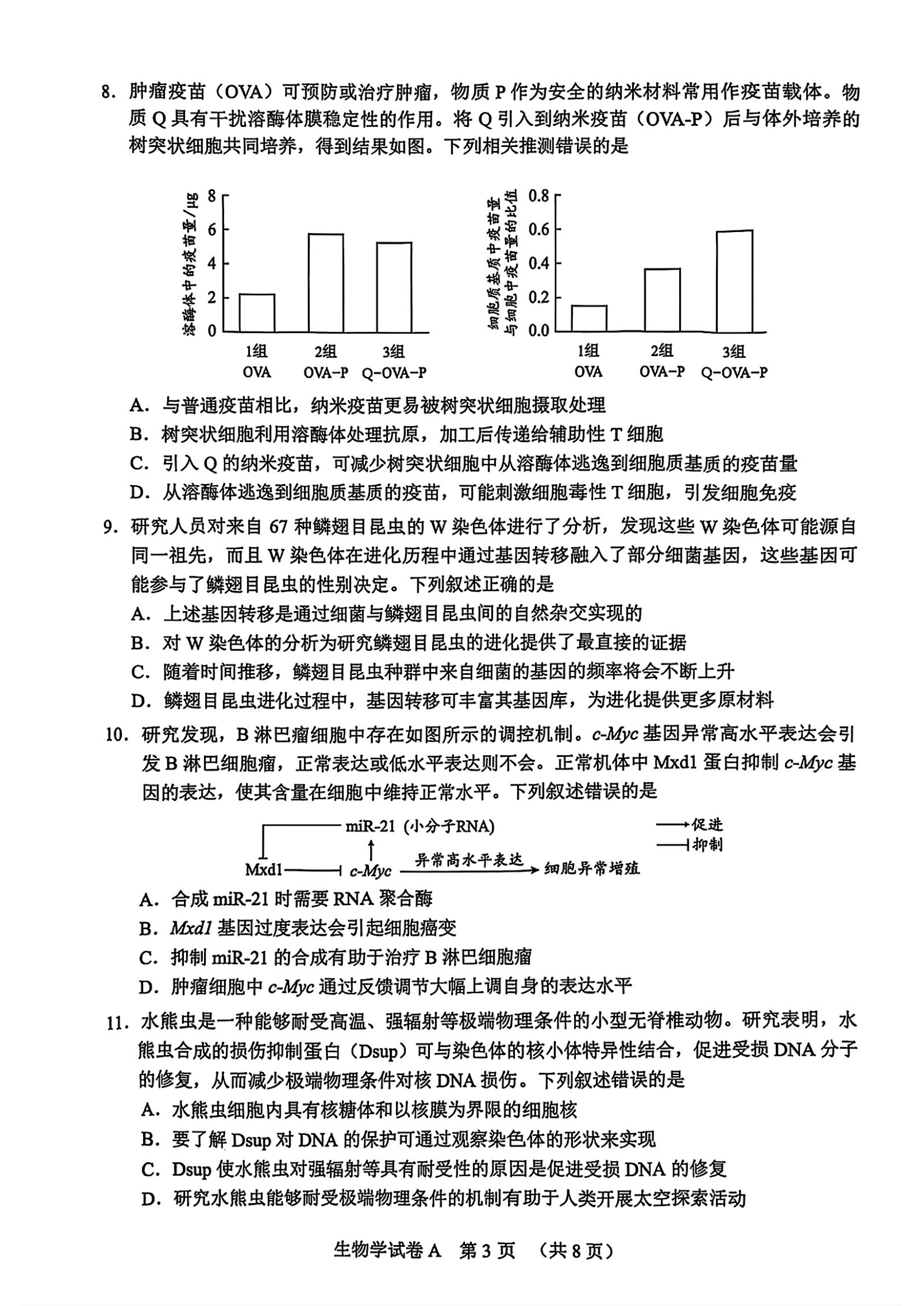 2025广州一模高三综合测试（一）各科试题及答案汇总