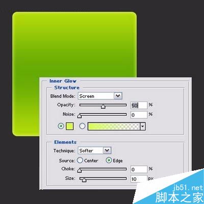 Photoshop制作透明的玻璃按钮教程