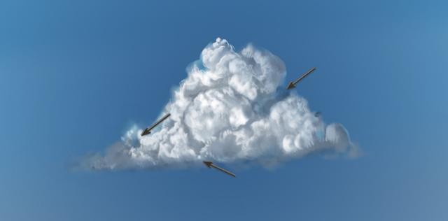 用Photoshop绘制超级蓬松飘渺的云彩效果图教程