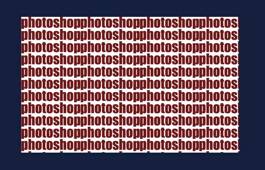 ps怎么制作文字平铺效果图 photoshop制作满屏字幕的技巧