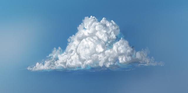 用Photoshop绘制超级蓬松飘渺的云彩效果图教程