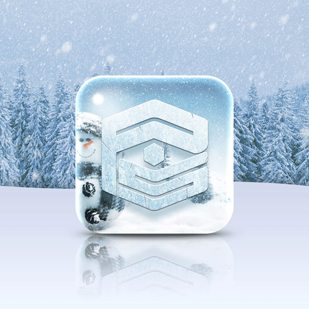 如何设计透明雪景图标?用PS设计晶莹剔透的雪景图标教程