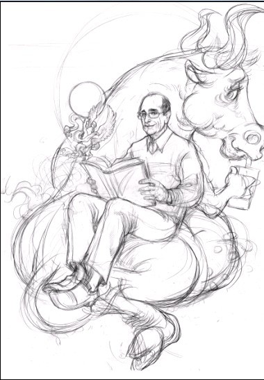 手绘插画过程 115PPT painter教程