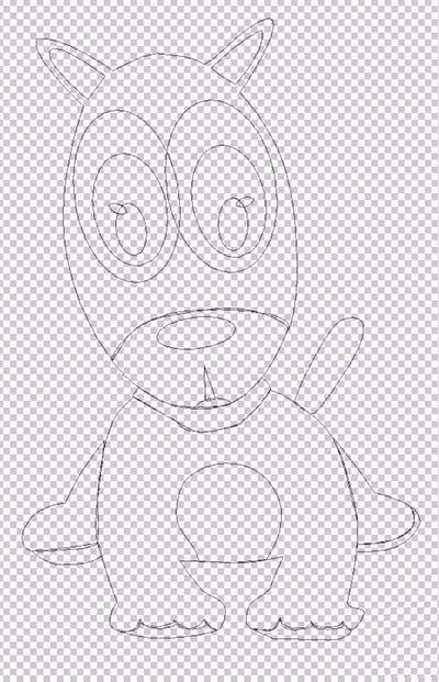 ps中怎么手绘可爱的狗狗插画?