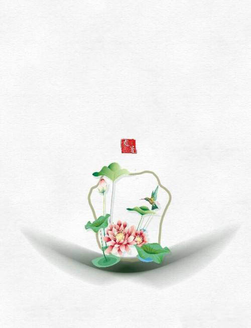ps怎么设计手机竖屏壁纸? ps手绘处暑手机背景海报的技巧