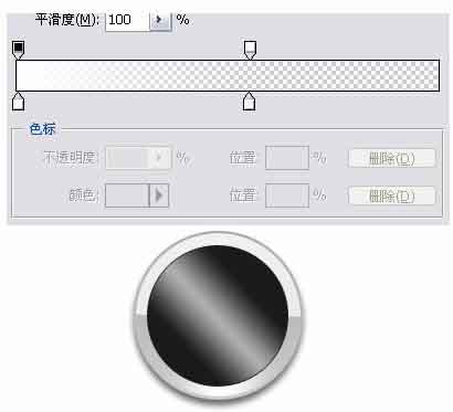 PS制作精致的多层次圆形金属边框按钮