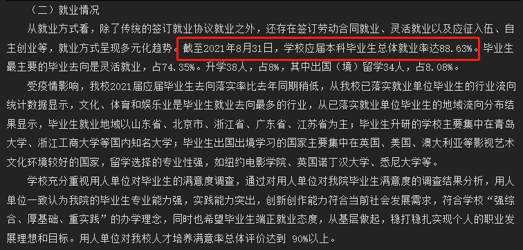 青岛电影学院就业率及就业前景怎么样,好就业吗?