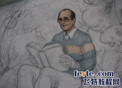 手绘插画过程 115PPT painter教程