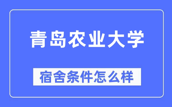 青岛农业大学宿舍条件怎么样,有空调和独立卫生间吗?(附宿舍图片)