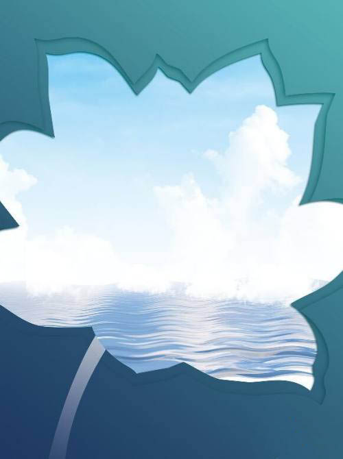 ps怎么设计镂空效果的处暑节气海报? ps镂空意境海报的技巧