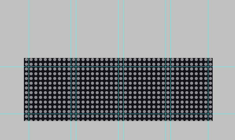 ps怎么制作led灯文字滚动的动画效果?