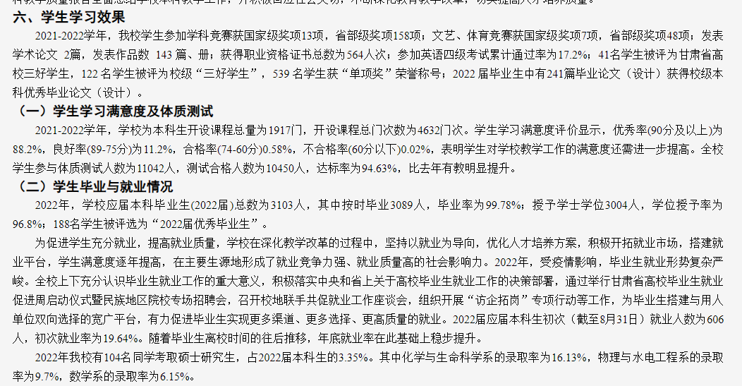 甘肃民族师范学院就业率及就业前景怎么样,好就业吗?