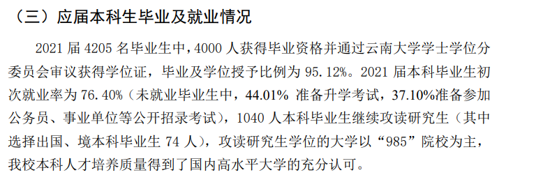 云南大学就业率及就业前景怎么样,好就业吗?