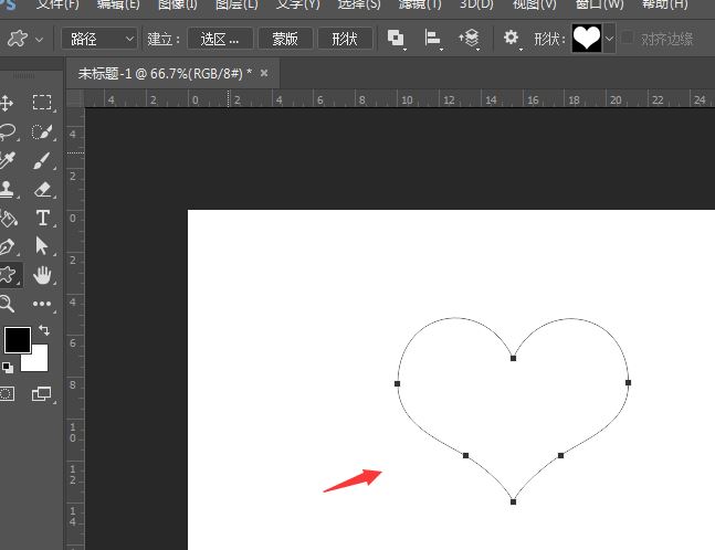 PS怎么画心形柱体? PS工作路径快速制作出3D心形模型的技巧