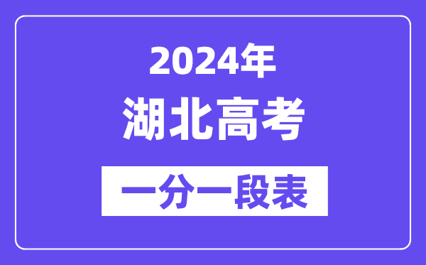 2024湖北高考一分一段表(物理类),位次排名查询