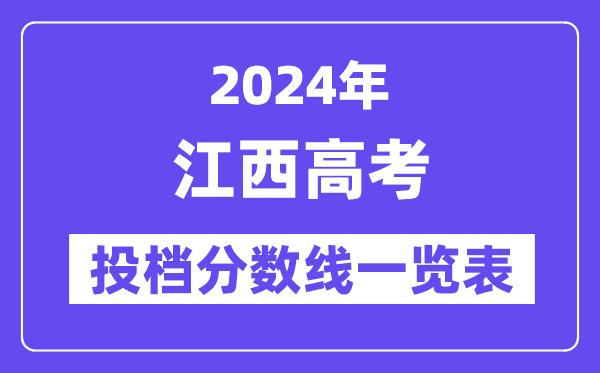 2024年江西高考投档分数线一览表(本科、专科、物理、历史)