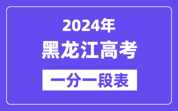 2024黑龙江高考一分一段表(物理类),位次排名查询