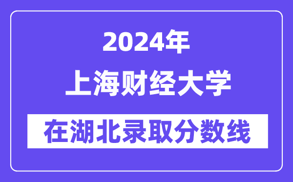 上海财经大学2024年在湖北录取分数线一览表(2025年参考)