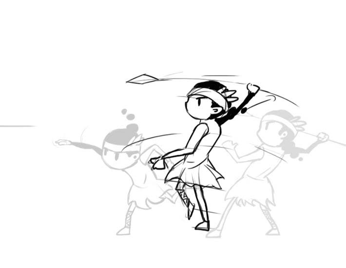 如何用PS制作出一个投掷标枪的小人GIF动画呢?