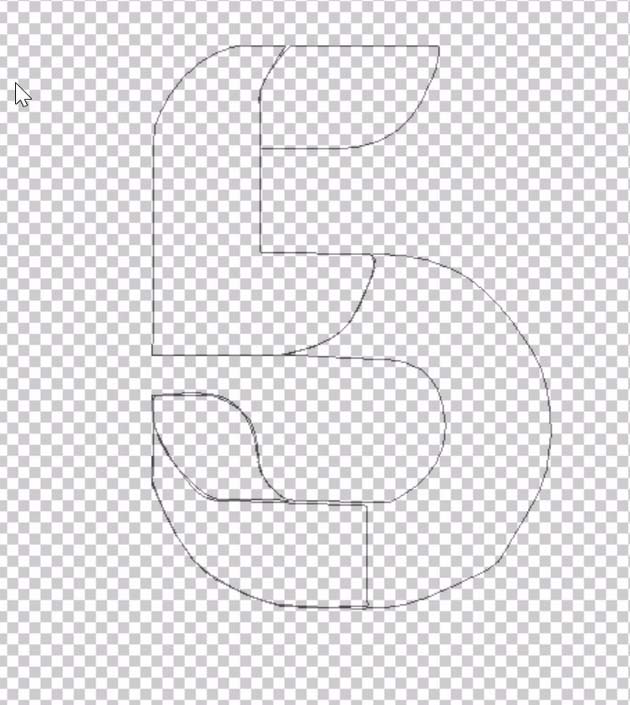 ps怎么设计一款折叠数字的字体效果?
