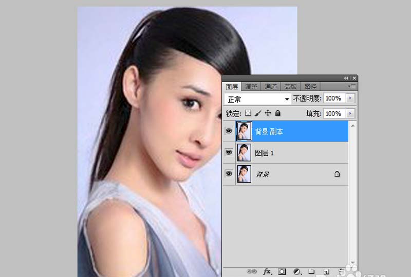 ps怎么制作一个眨眼睛美女的动画?