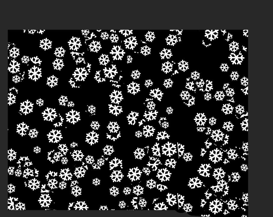 ps怎么设计雪花随机掉落的背景图? ps雪花填充效果制作方法