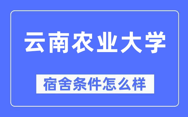 云南农业大学宿舍条件怎么样,有空调和独立卫生间吗?(附宿舍图片)