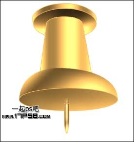 金色大头钉Logo