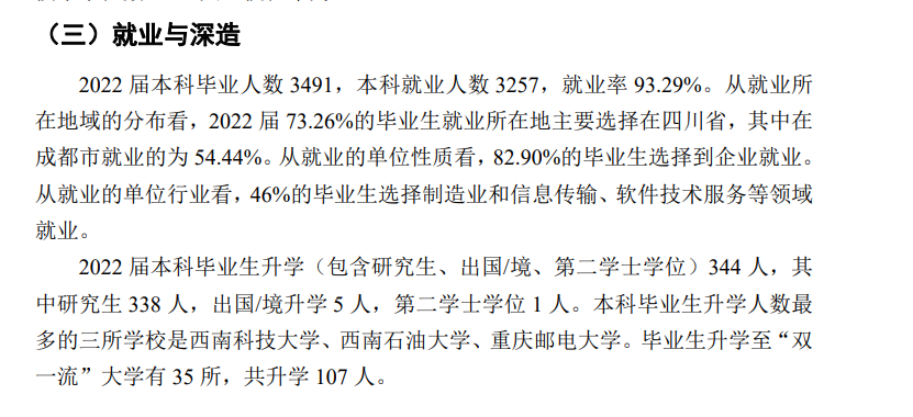 成都工业学院就业率及就业前景怎么样,好就业吗?