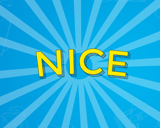 PS怎么设计卡通动漫文字?PS制作卡通风格NICE动漫文字教程