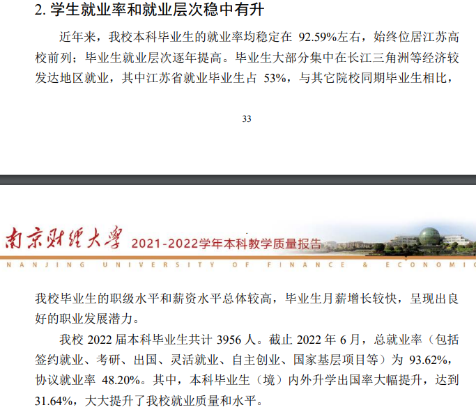 南京财经大学就业率及就业前景怎么样,好就业吗?