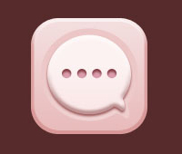 photoshop制作短信icon图标按钮