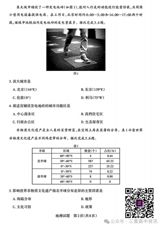 2025山西省高三一模考试真题及答案解析（语数英+选考科目）