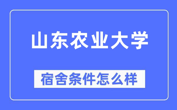 山东农业大学宿舍条件怎么样,有空调和独立卫生间吗?(附宿舍图片)