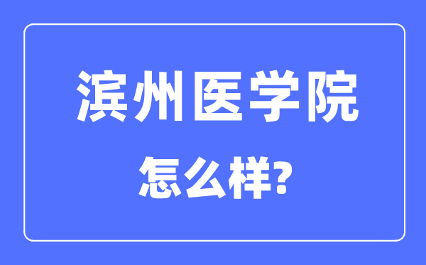 滨州医学院是几本一本还是二本,滨州医学院怎么样?