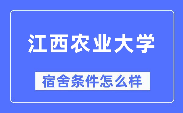 江西农业大学宿舍条件怎么样,有空调和独立卫生间吗?(附宿舍图片)