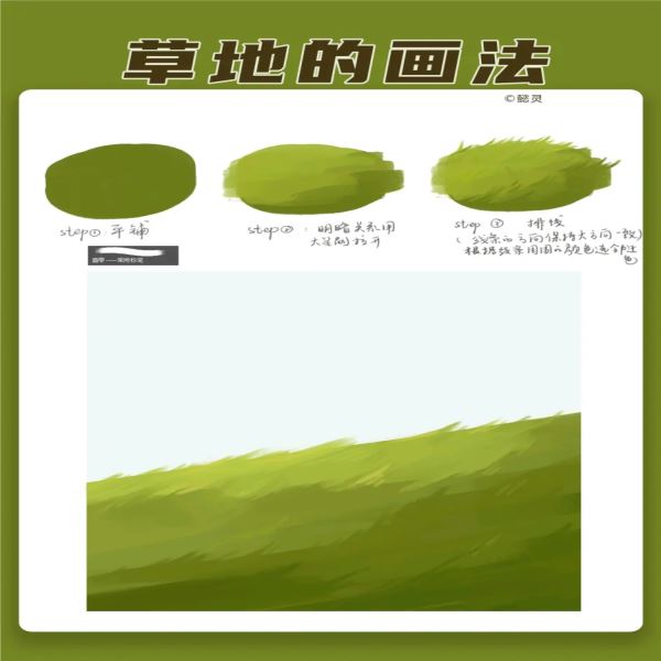 如何使用PS画笔绘制绿色的大地