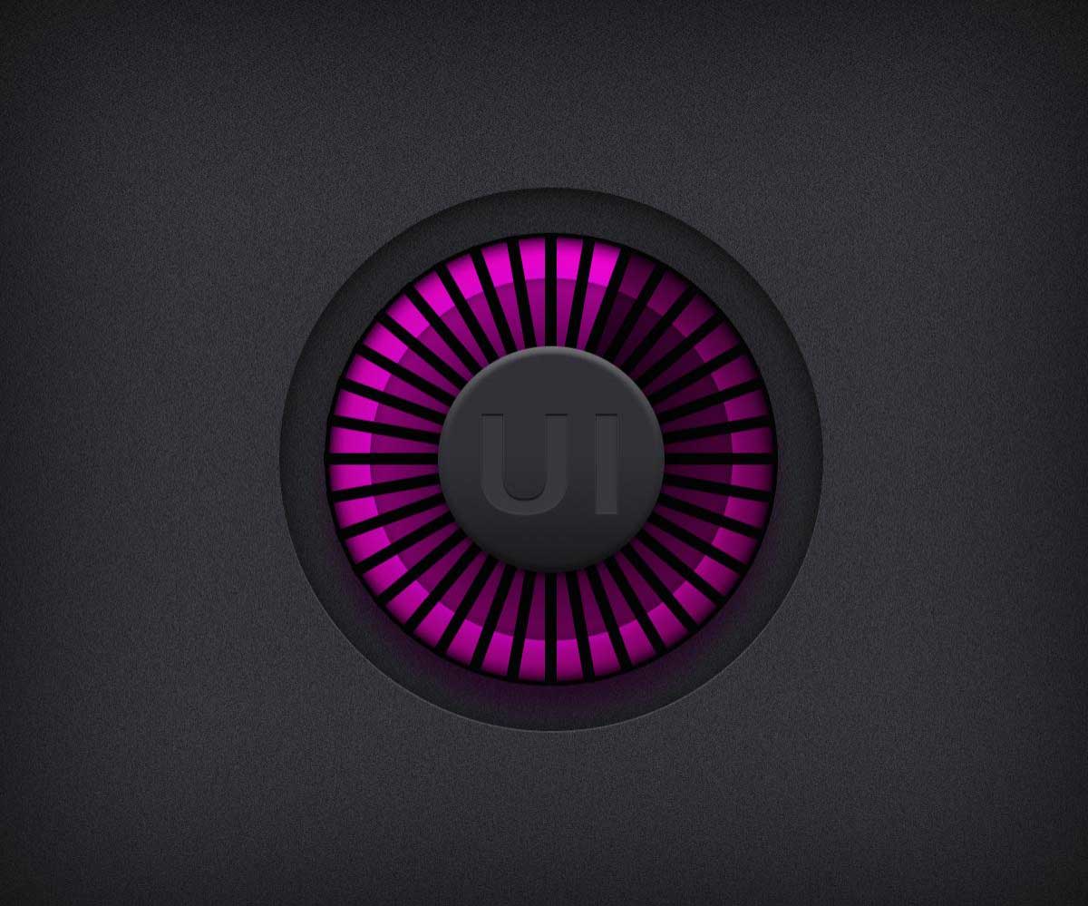 PS绘制超漂亮的渐变按钮ui图标教程