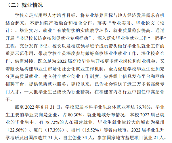 泉州信息工程学院就业率及就业前景怎么样,好就业吗?