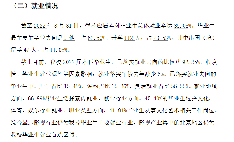 北京电影学院就业率及就业前景怎么样,好就业吗?