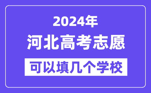 2024河北高考志愿可以填几个学校?附详细填报流程