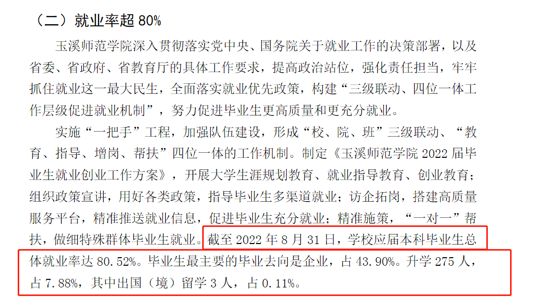 玉溪师范学院就业率及就业前景怎么样,好就业吗?