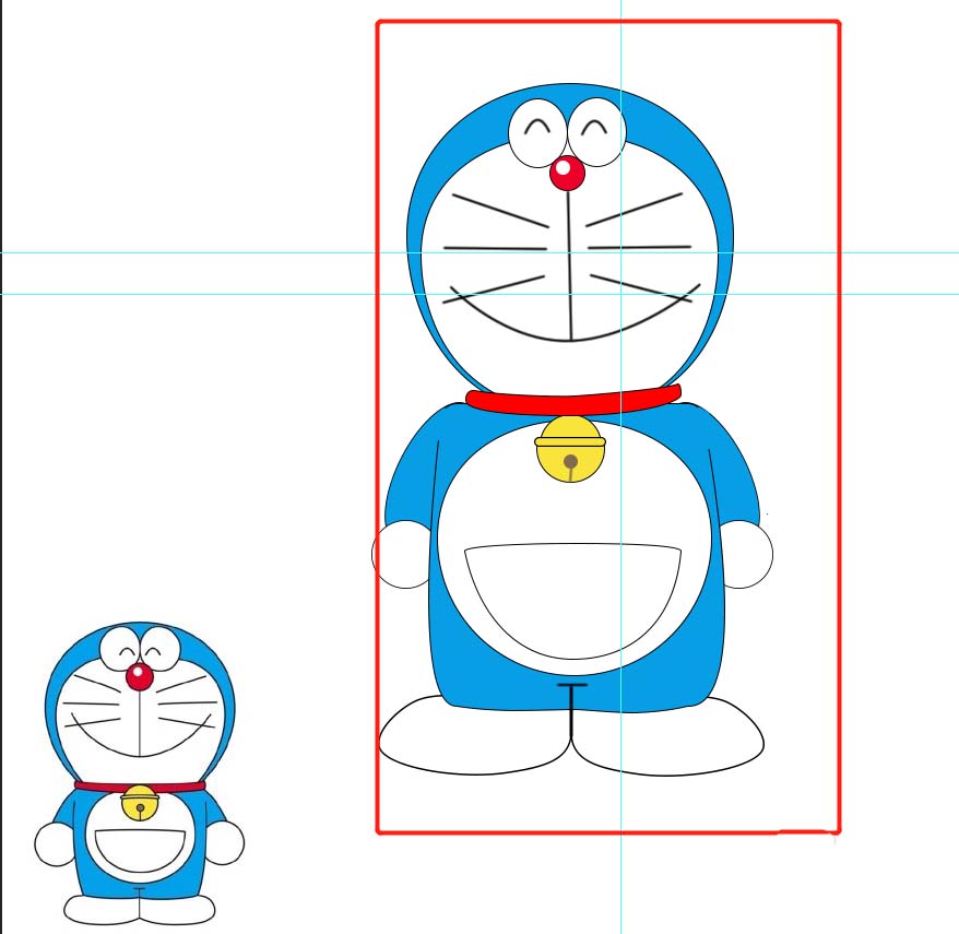 ps怎么手绘临摹哆啦A梦? ps叮当猫的画法