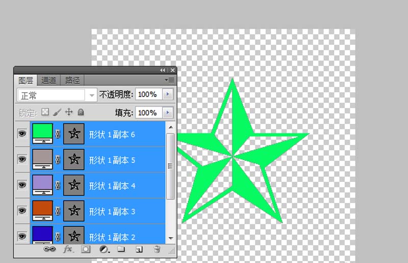 ps怎么设计闪烁的五角星gif动画效果?